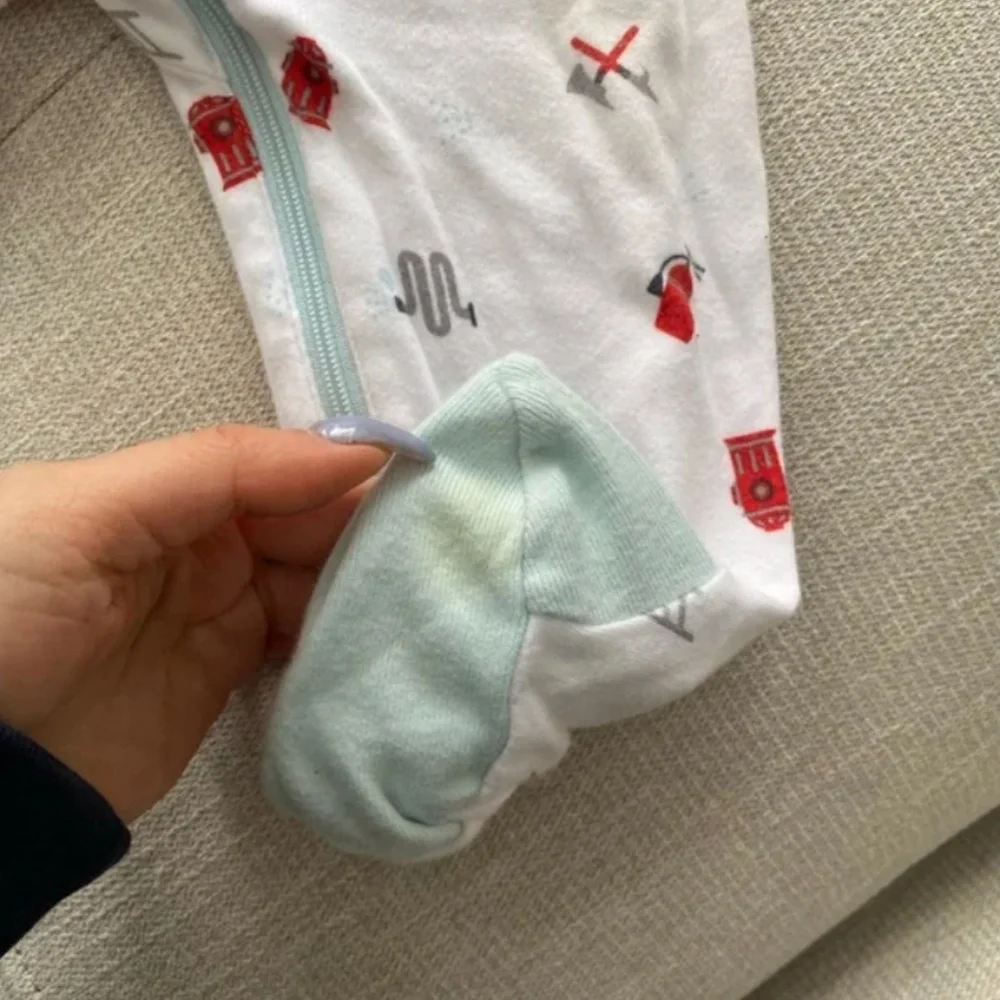 Baby Firetruck Footie